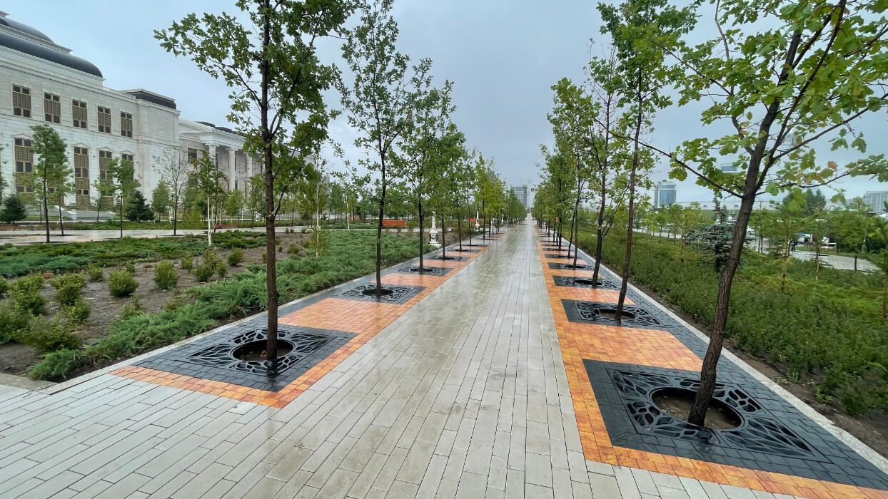 Приствольная решетка для дерева ZKING CRUST 1.2х1.2м Черная в Саранске фото