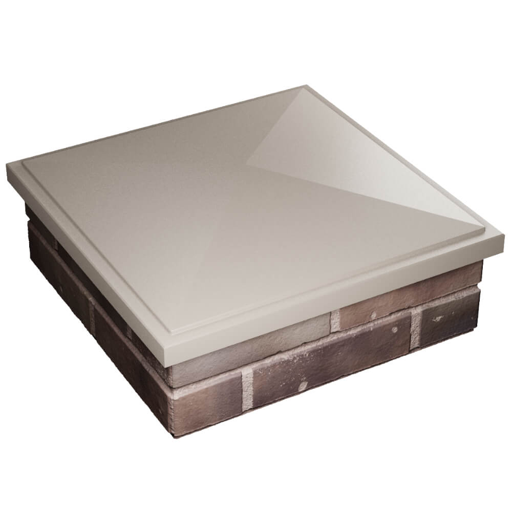 Колпак Zking БонаМоно Бежевый на столб 2х2 кирпича (515х515, 530х530мм) в Саранске фото