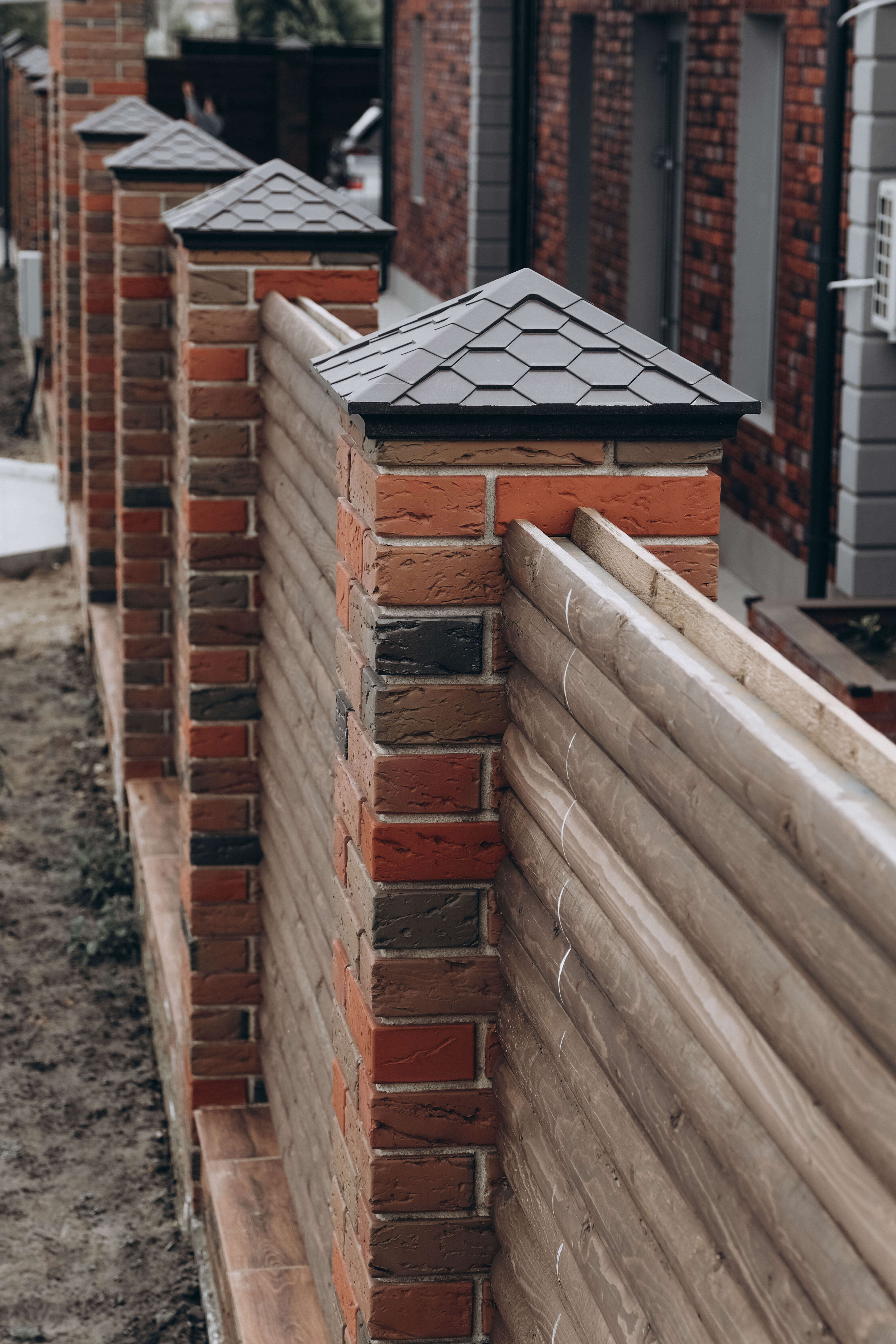 Колпак Zking Эверест Коричневый на столб 1.5х1.5 кирпича (390х390мм) в Саранске фото