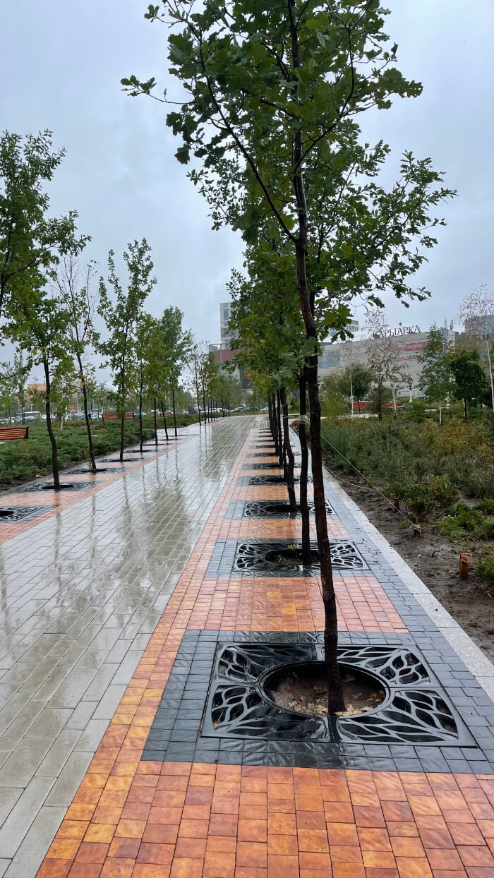 Приствольная решетка для дерева ZKING CRUST 1.2х1.2м Черная в Саранске фото