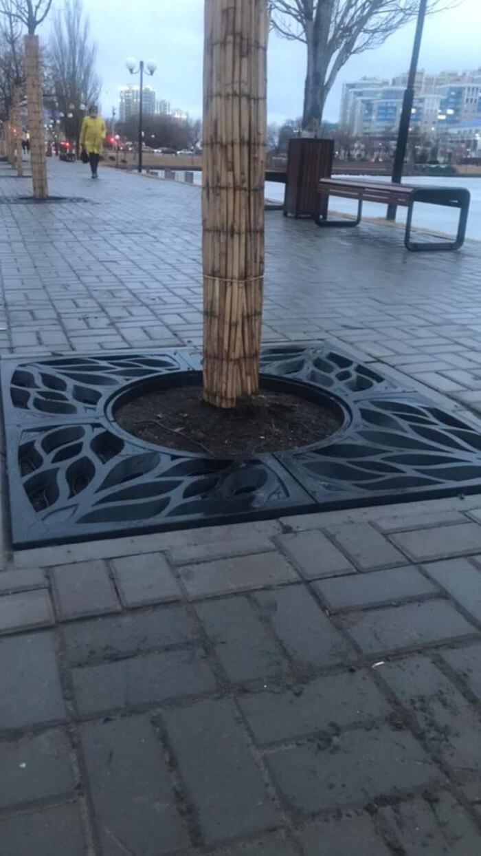 Приствольная решетка для дерева ZKING CRUST 1.2х1.2м Черная в Саранске фото