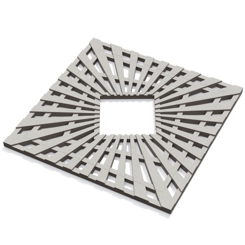 Приствольная решетка для дерева ZKING ATMOSPHERE 1.2х1.2м Бежевая в Саранске фото