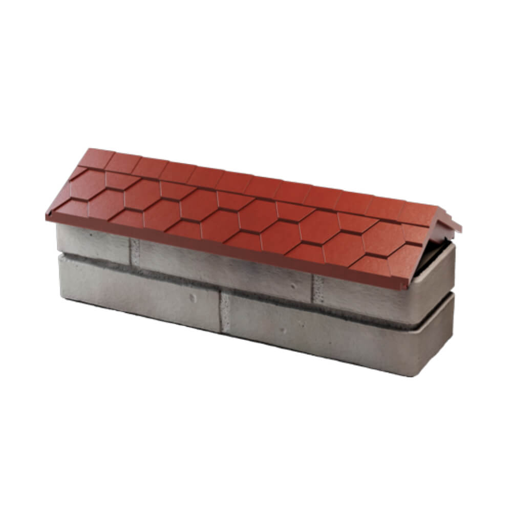 Парапет Zking Эверест Красный с посадкой на 0.5 кирпича (130мм) в Саранске фото