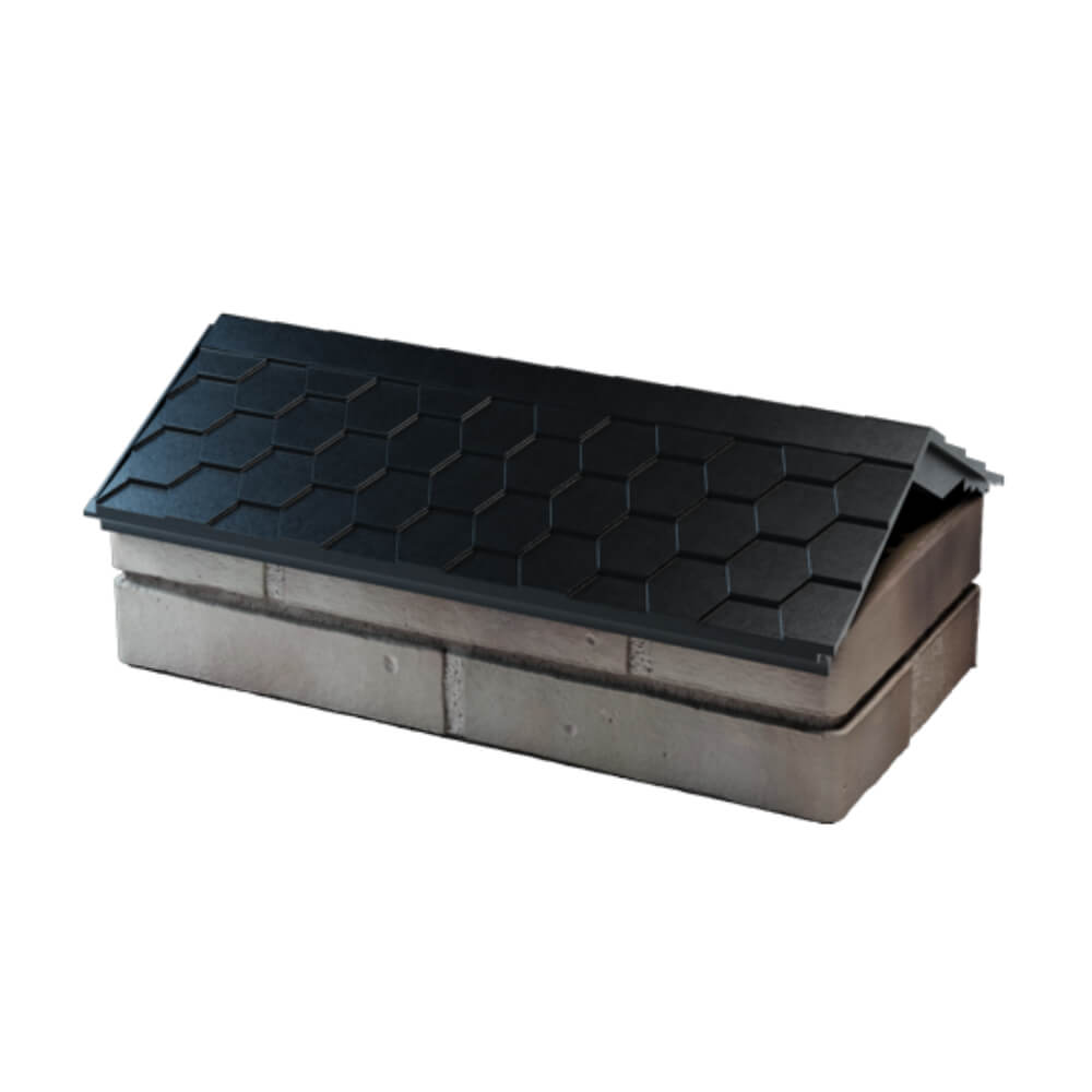 Парапет Zking Эверест Черный с посадкой на 1 кирпич (200/225/255мм) в Саранске фото