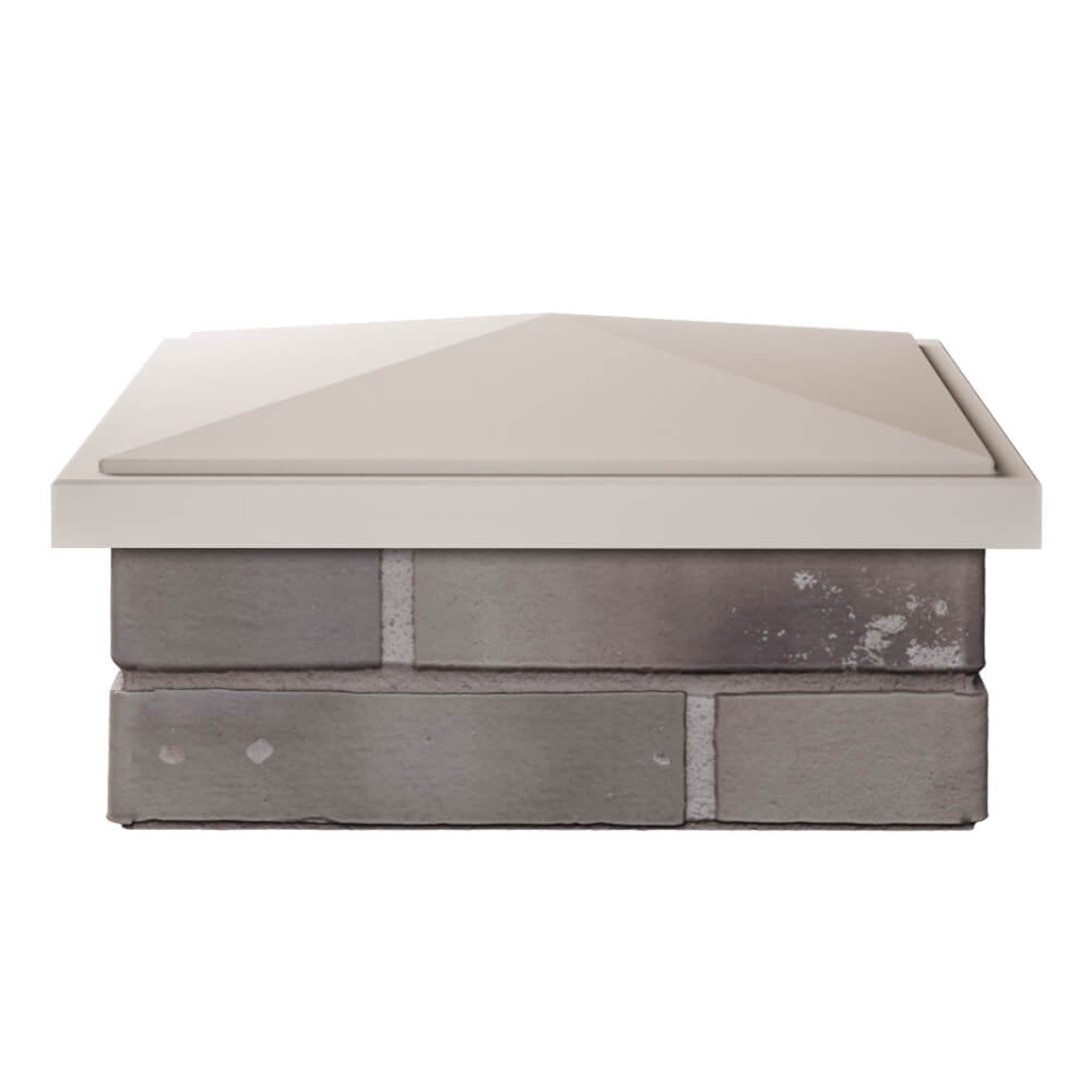 Колпак Zking БонаМоно Бежевый на столб 1.5х1.5 кирпича (385х385, 400х400мм) Саранск фото