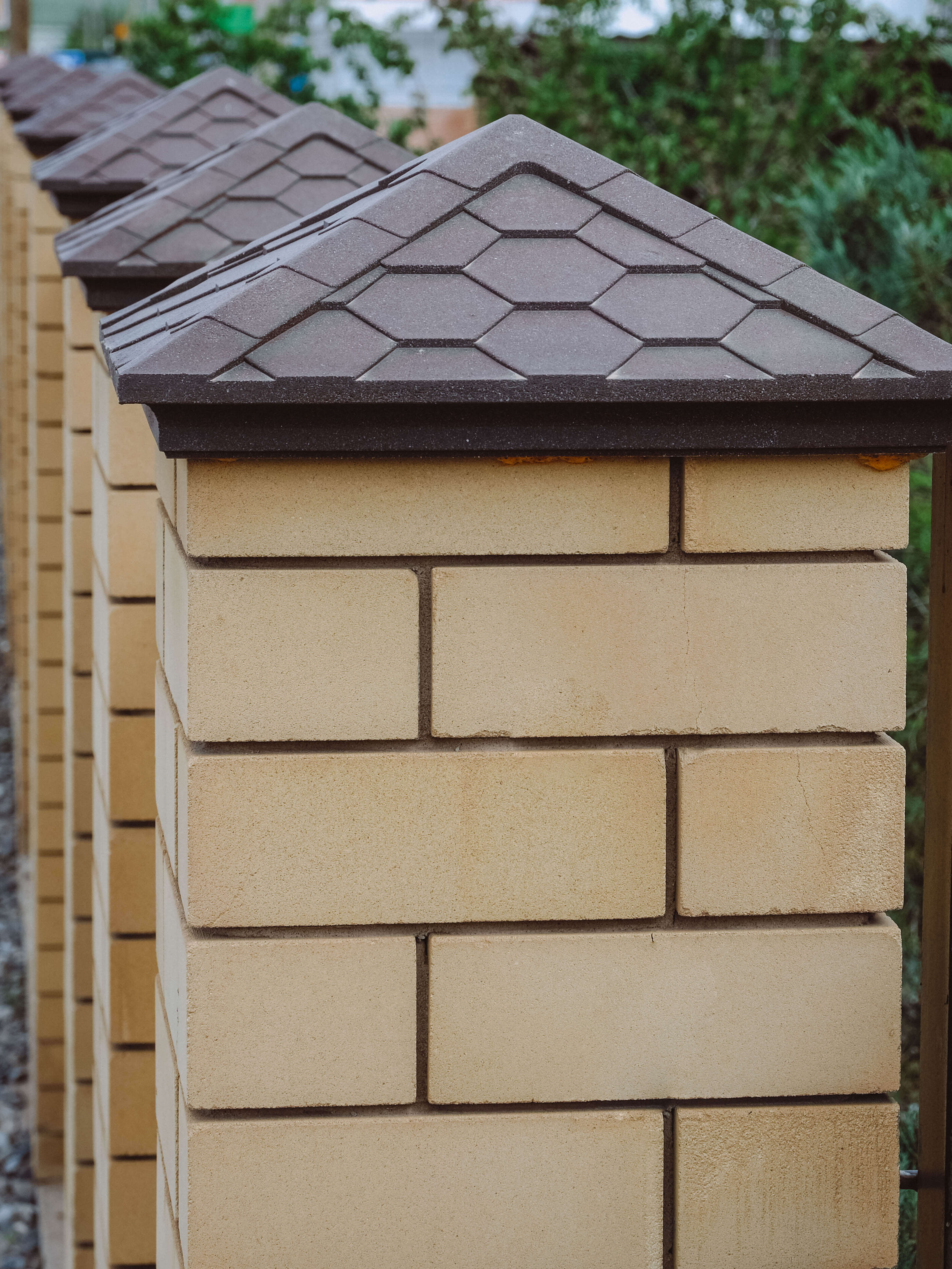 Колпак Zking Эверест Коричневый на столб 1.5х1.5 кирпича (390х390мм) в Саранске фото