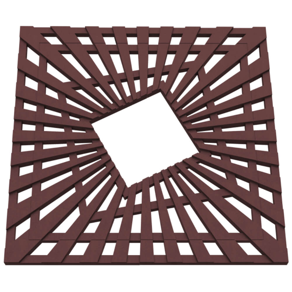 Приствольная решетка для дерева ZKING ATMOSPHERE 1.2х1.2м Коричневая в Саранске фото