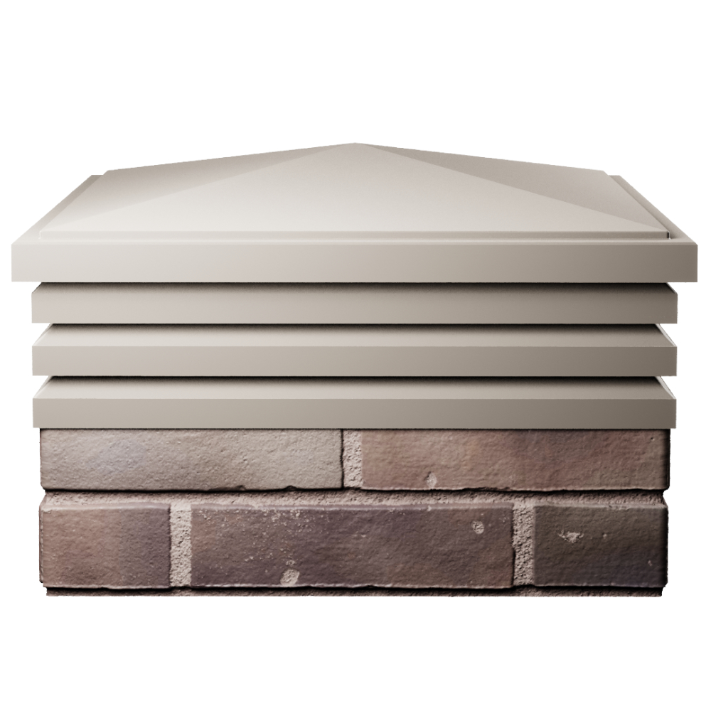 Колпак Zking Бона ХайТек Бежевый на столб 2х2 кирпича (513х513мм) Саранск фото