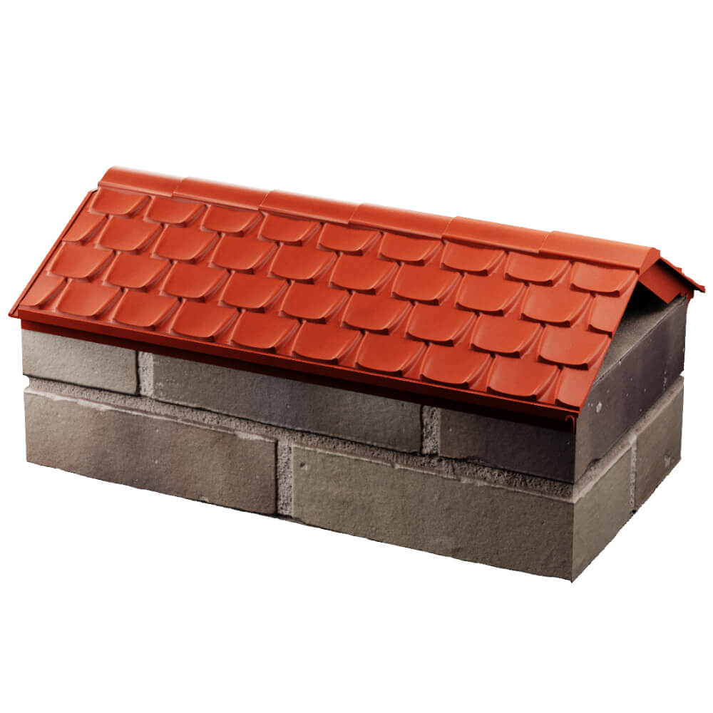 Парапет Zking Эльбрус Красный с посадкой на 1 кирпич (255мм) в Саранске фото