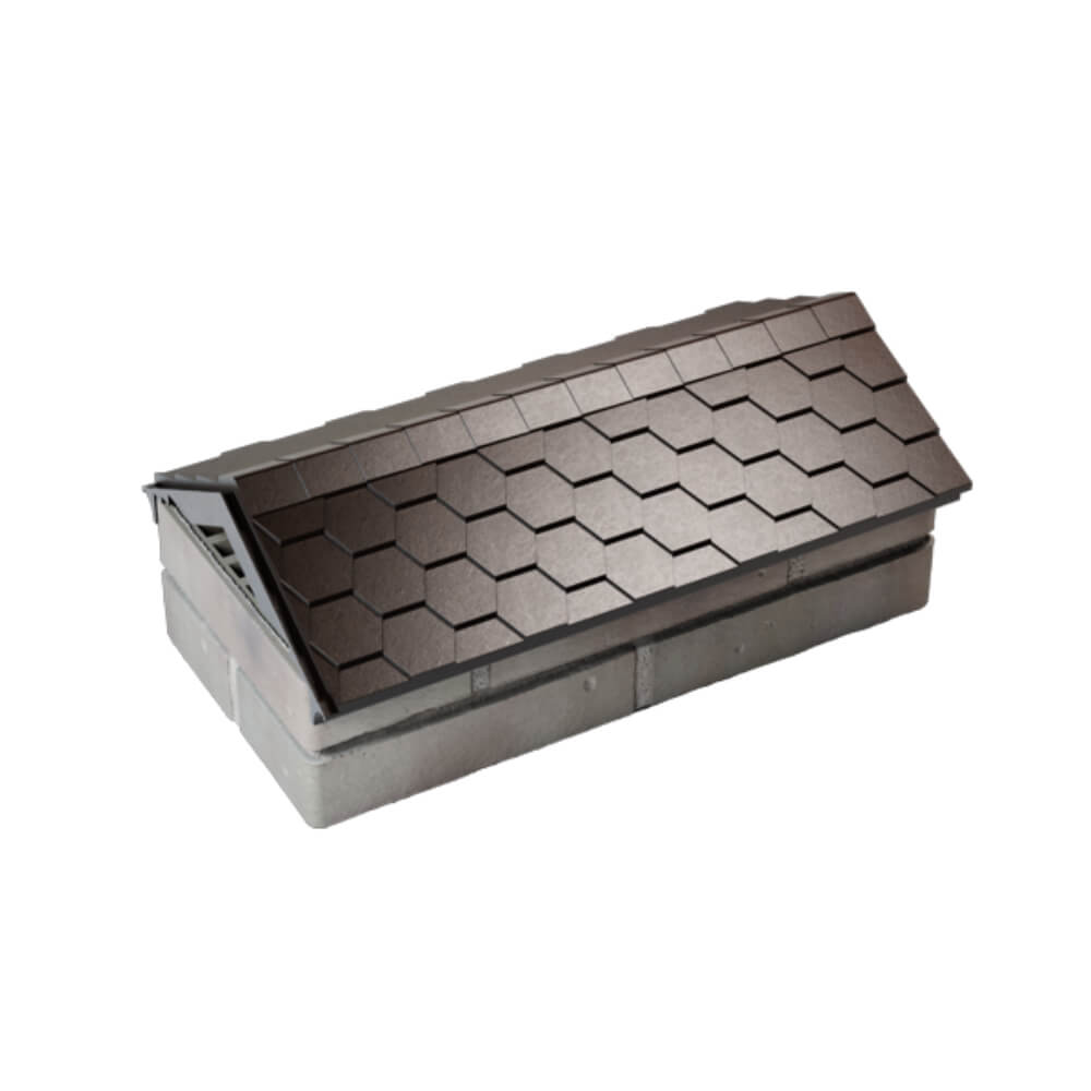 Парапет Zking Эверест Коричневый с посадкой на 1 кирпич (200/225/255мм) в Саранске фото