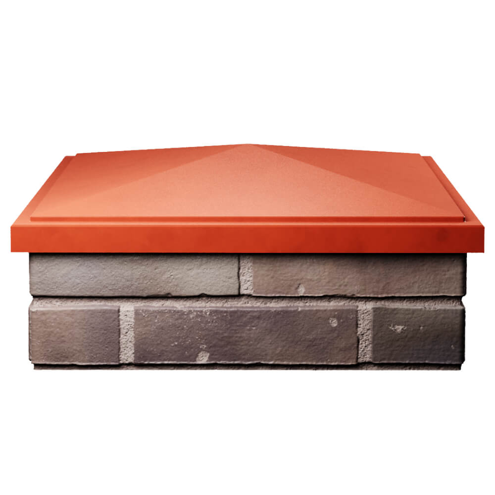 Колпак Zking БонаМоно Красный на столб 2х2 кирпича (515х515, 530х530мм) Саранск фото