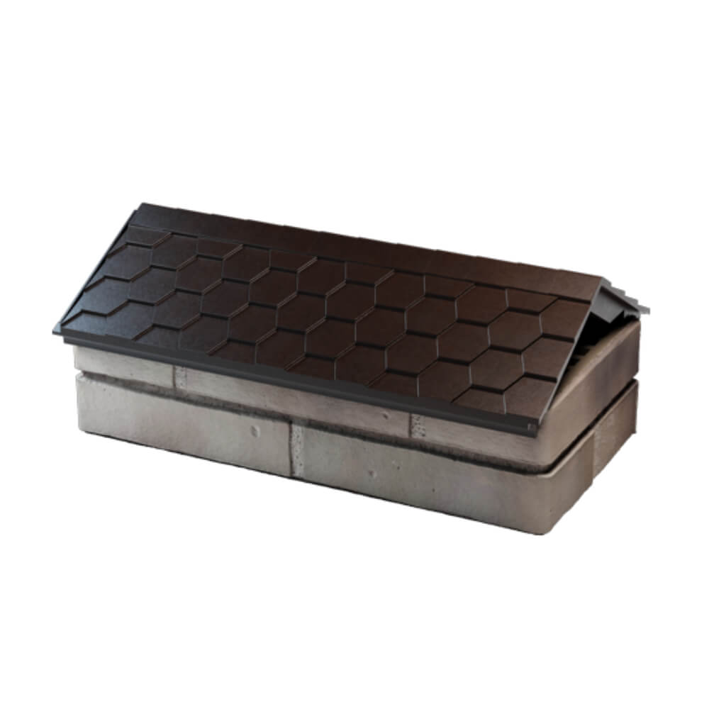 Парапет Zking Эверест Коричневый с посадкой на 1 кирпич (200/225/255мм) в Саранске фото