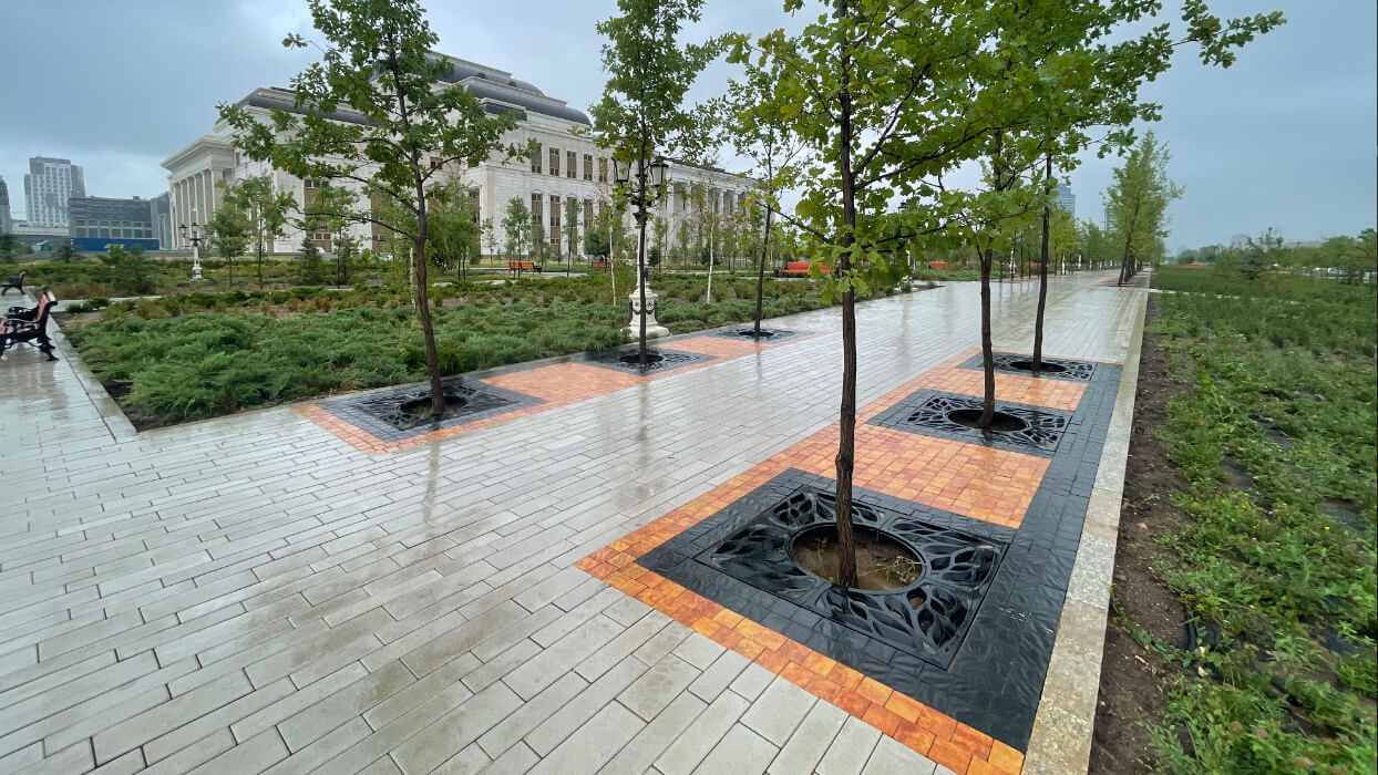 Приствольная решетка для дерева ZKING CRUST 1.2х1.2м Черная в Саранске фото