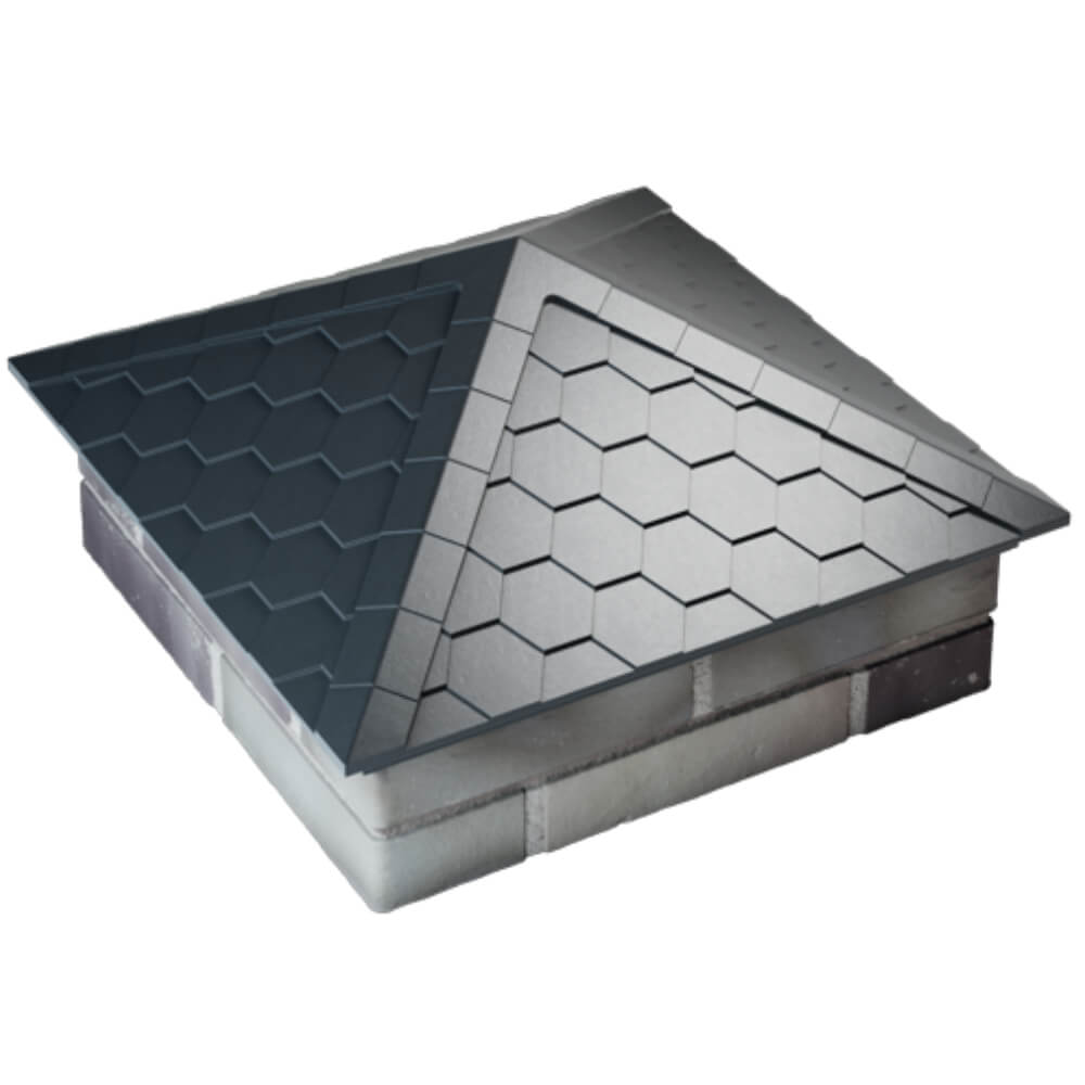 Колпак Zking Эверест Серый на столб 2х2 кирпича (535х535мм) Саранск фото