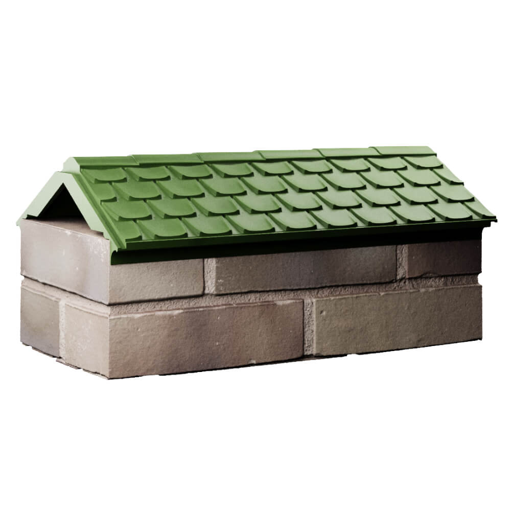 Парапет Zking Эльбрус Зеленый с посадкой на 1 кирпич (255мм) Саранск фото