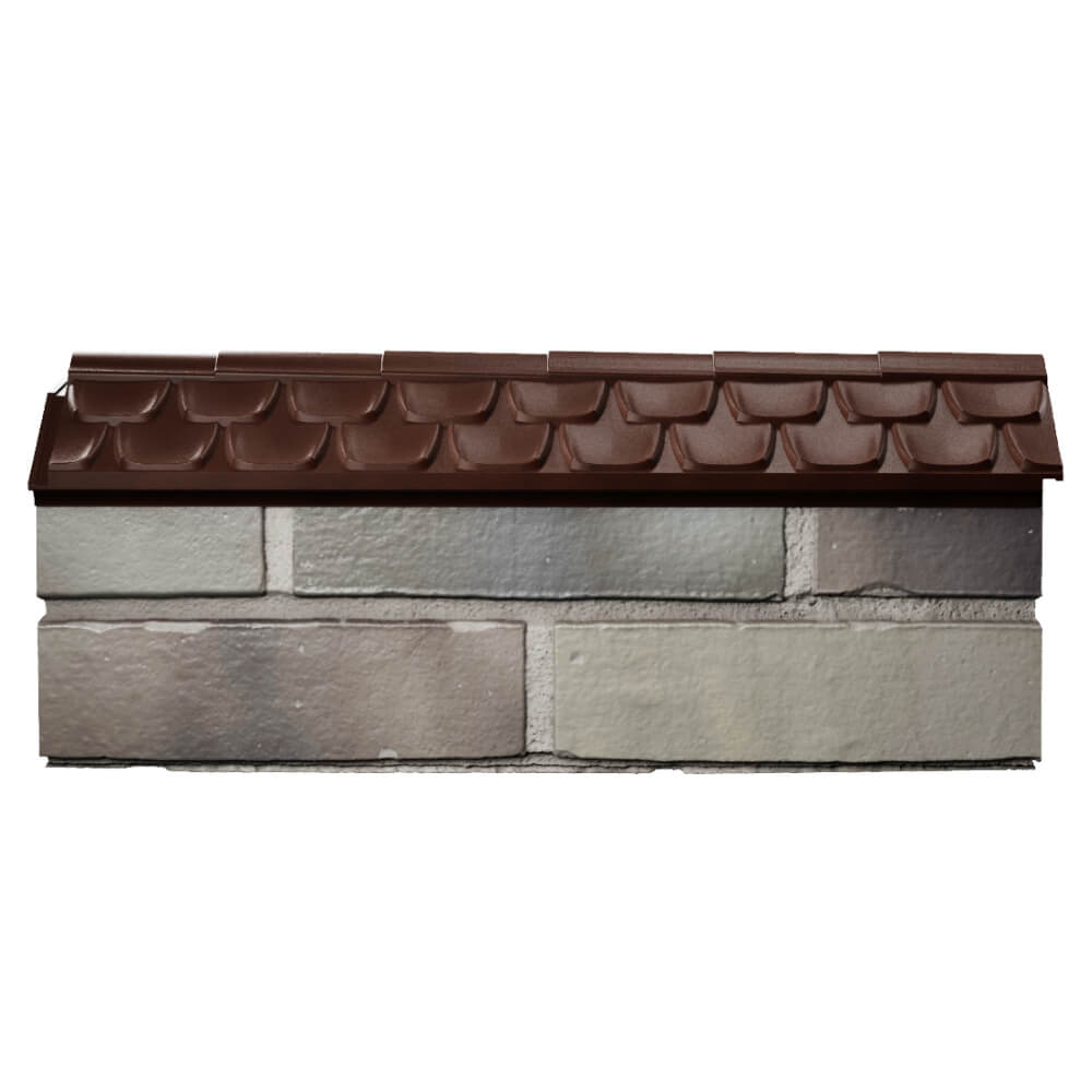 Парапет Zking Эльбрус Коричневый с посадкой на 0.5 кирпича (130мм) в Саранске фото