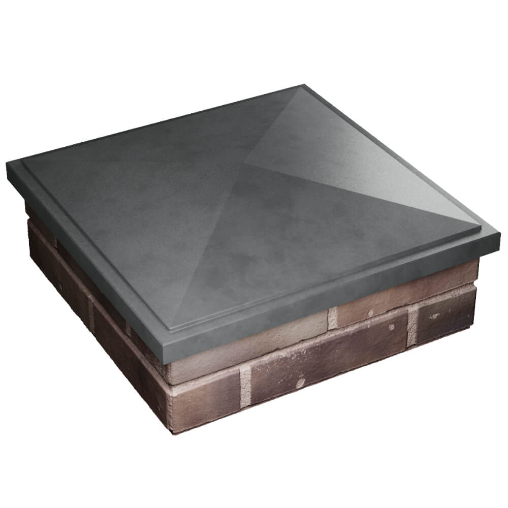 Колпак Zking БонаМоно Серый на столб 2х2 кирпича (515х515, 530х530мм) в Саранске фото