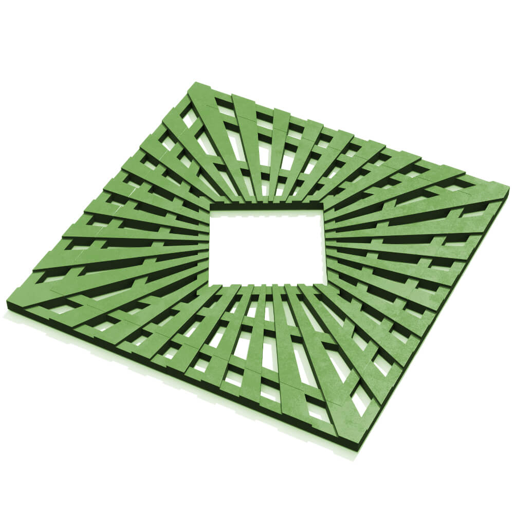 Приствольная решетка для дерева ZKING ATMOSPHERE 1.2х1.2м Зеленая в Саранске фото