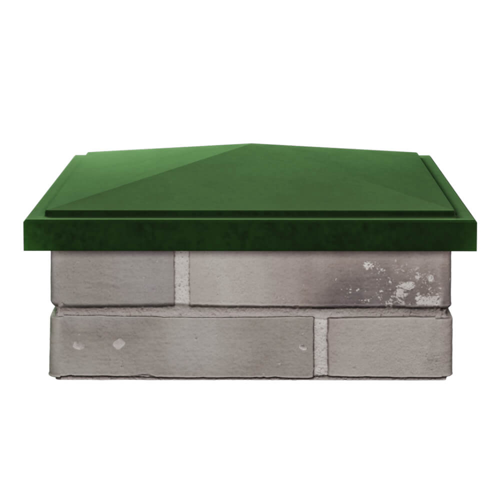 Колпак Zking БонаМоно Зеленый на столб 1.5х1.5 кирпича (385х385, 400х400мм) Саранск фото