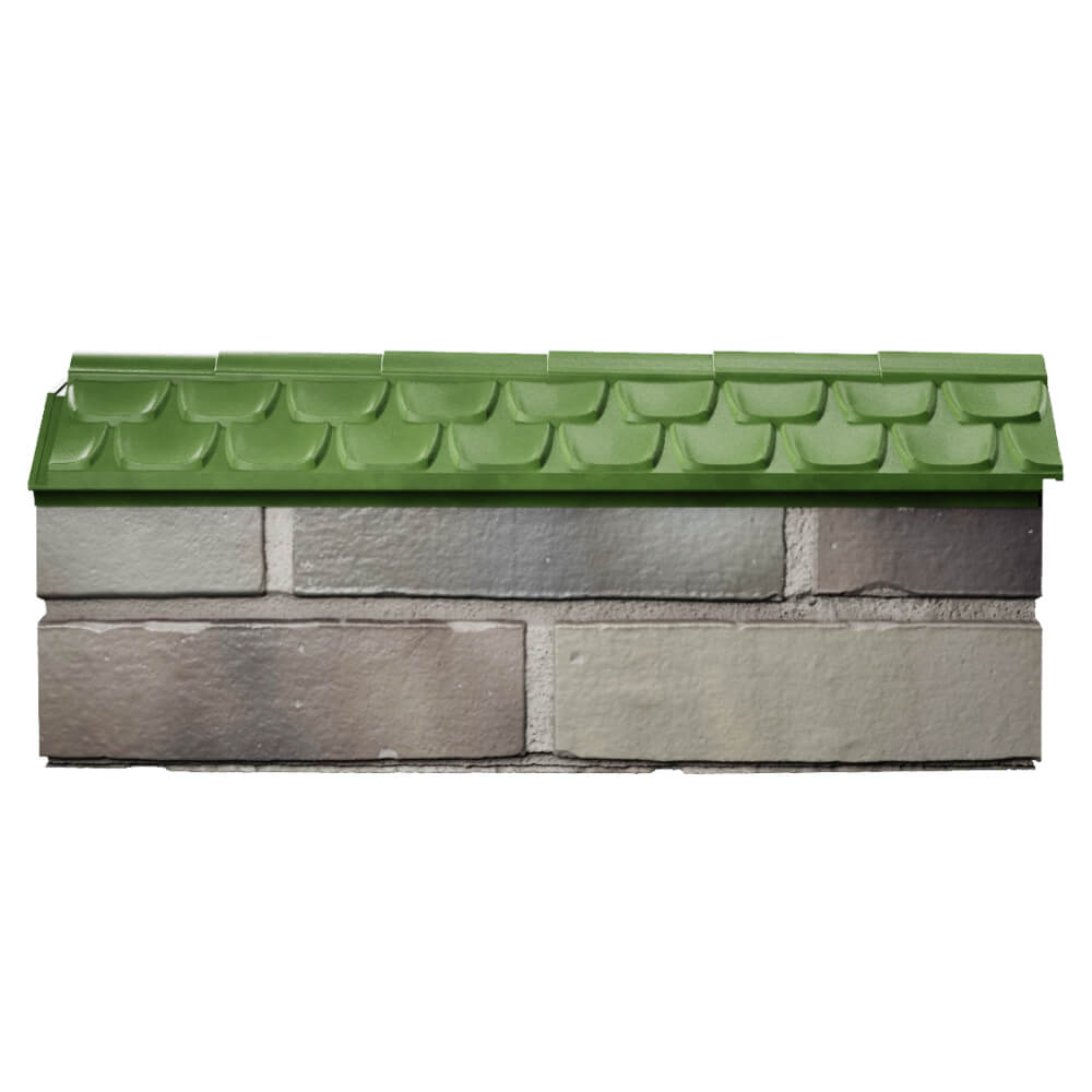 Парапет Zking Эльбрус Зеленый с посадкой на 0.5 кирпича (130мм) в Саранске фото