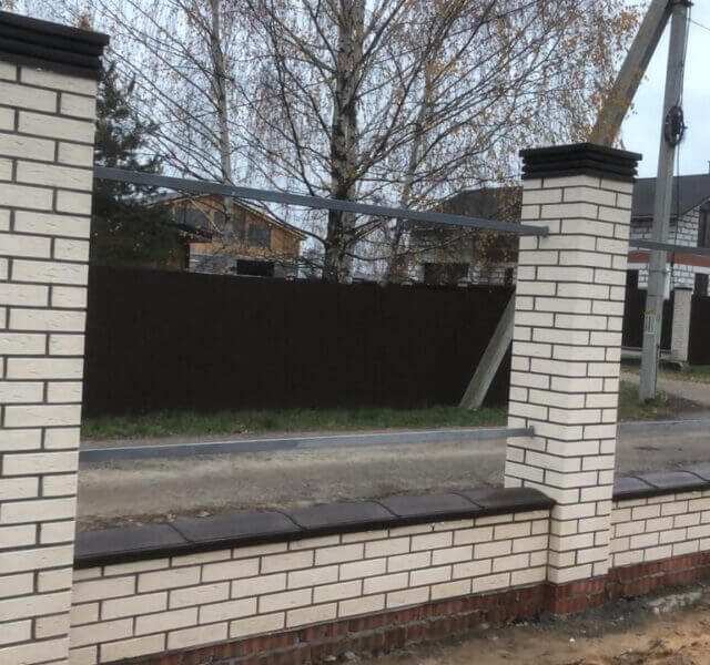 Колпак Zking Бона ХайТек Коричневый на столб 1.5х1.5 кирпича (385х385мм) в Саранске фото