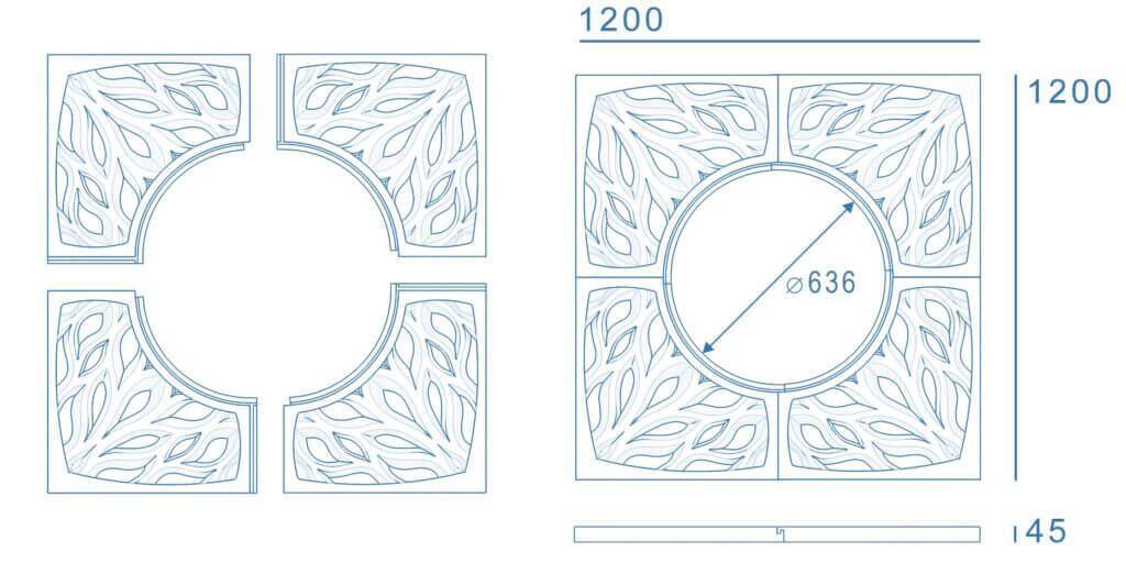 Приствольная решетка для дерева ZKING CRUST 1.2х1.2м Черная в Саранске фото