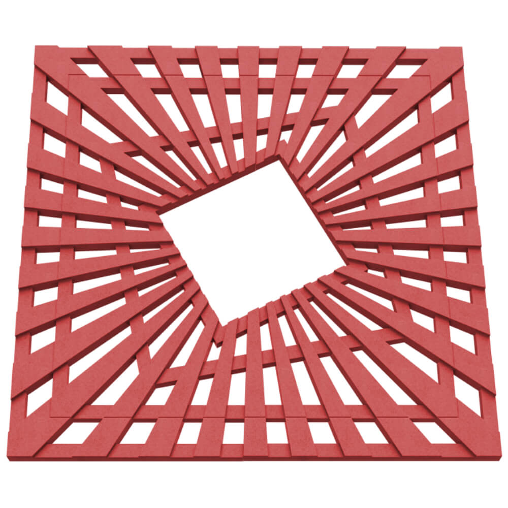 Приствольная решетка для дерева ZKING ATMOSPHERE 1.2х1.2м Красная в Саранске фото