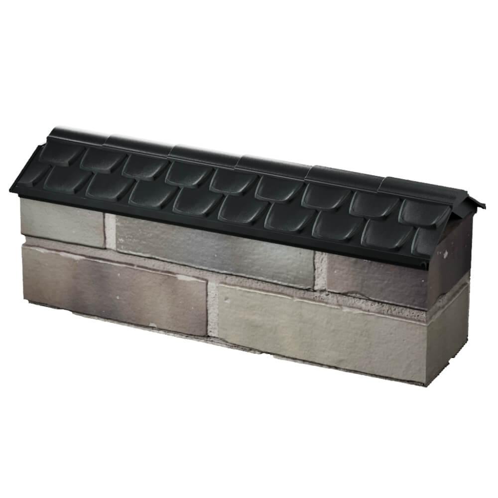 Парапет Zking Эльбрус Черный с посадкой на 0.5 кирпича (130мм) в Саранске фото