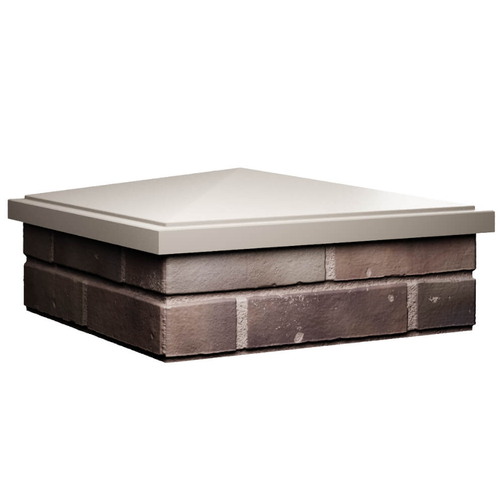 Колпак Zking БонаМоно Бежевый на столб 2х2 кирпича (515х515, 530х530мм) в Саранске фото