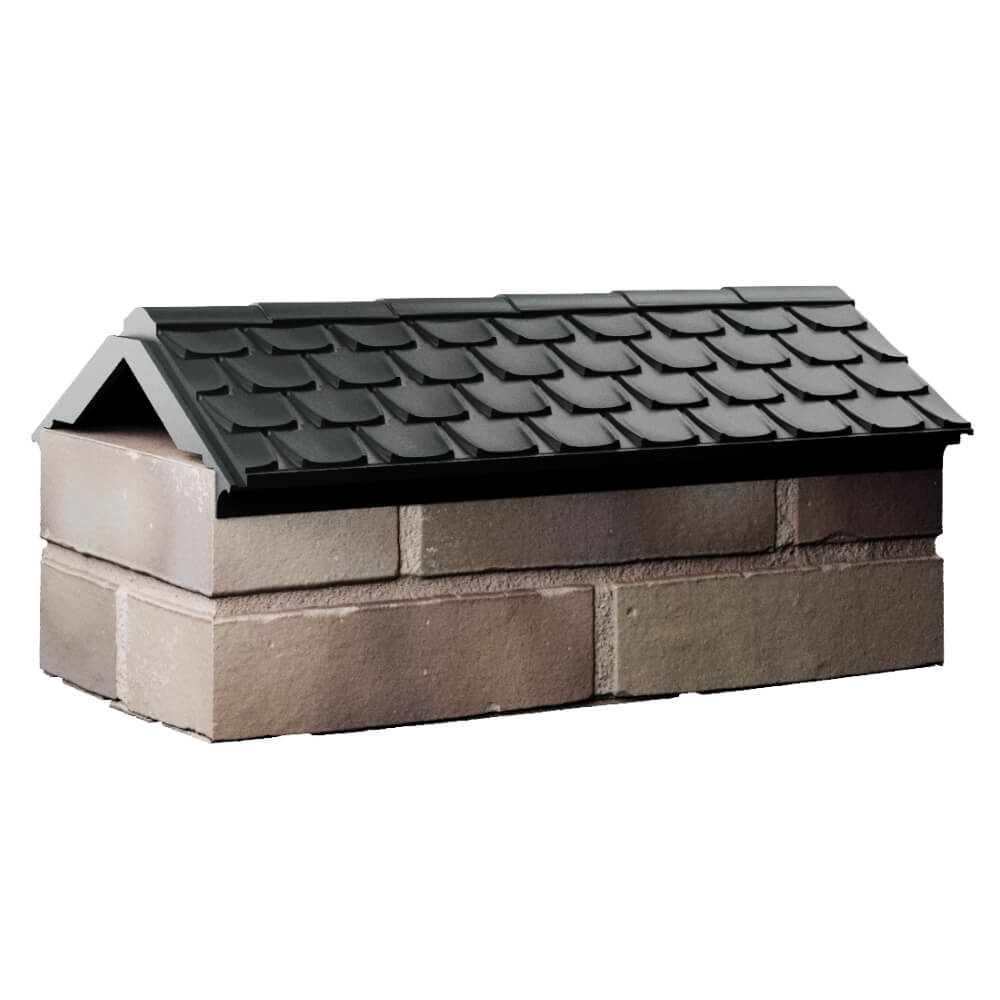 Парапет Zking Эльбрус Черный с посадкой на 1 кирпич (255мм) Саранск фото