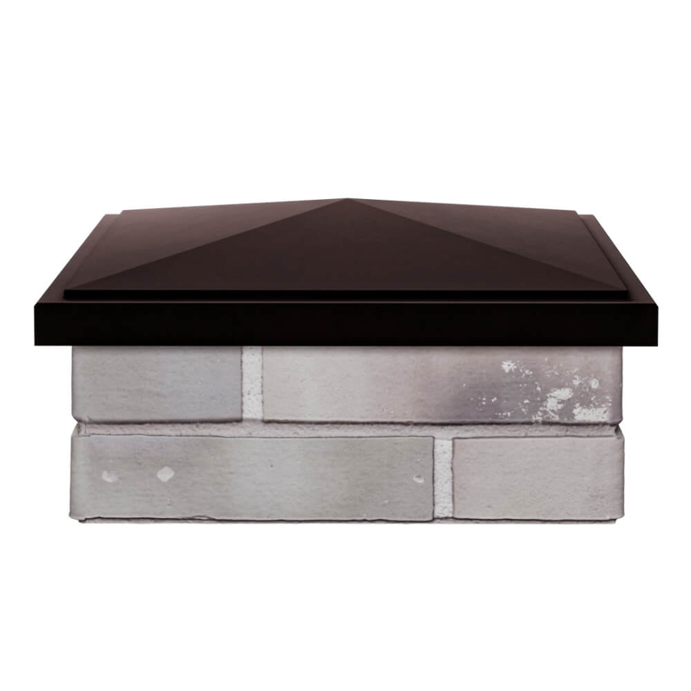 Колпак Zking БонаМоно Коричневый на столб 1.5х1.5 кирпича (385х385, 400х400мм) Саранск фото