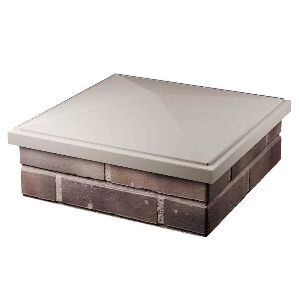 Колпак Zking БонаМоно Бежевый на столб 2х2 кирпича (515х515, 530х530мм) в Саранске фото