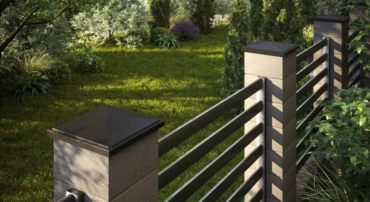 Колпак Zking БонаМоно Коричневый на столб 1.5х1.5 кирпича (385х385, 400х400мм) в Саранске фото