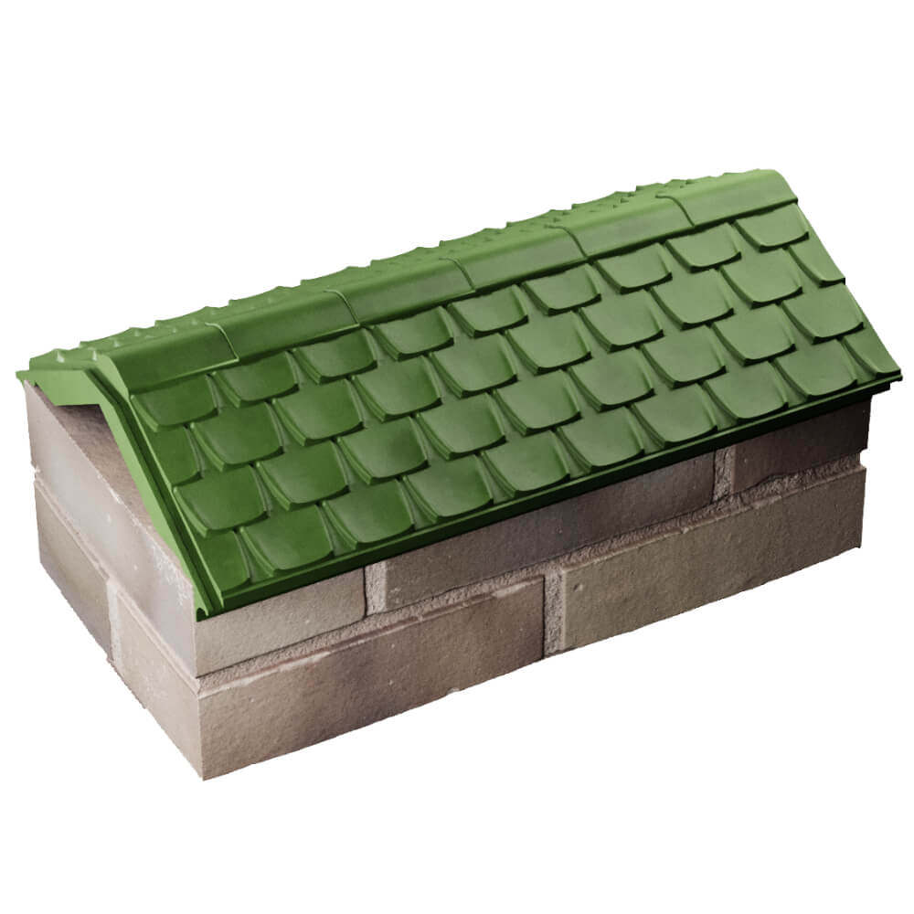 Парапет Zking Эльбрус Зеленый с посадкой на 1 кирпич (255мм) в Саранске фото