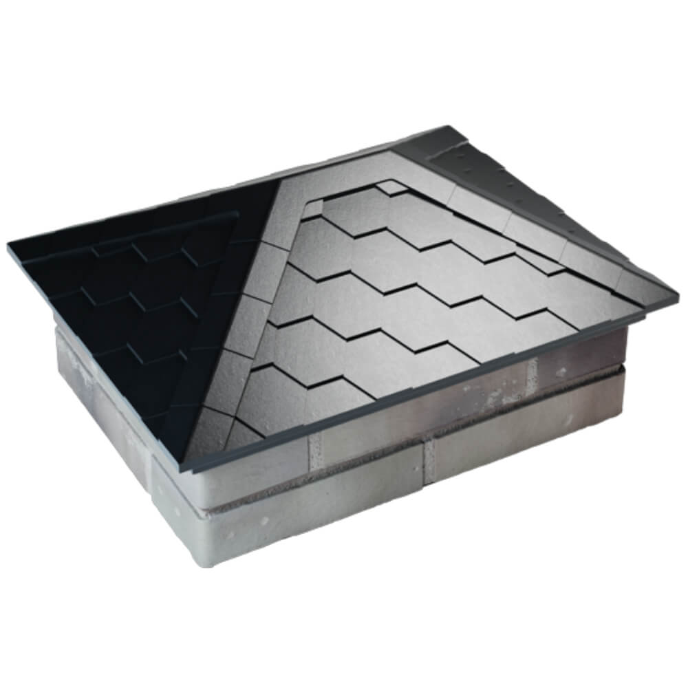 Колпак Zking Эверест Черный на столб 2х1.5 кирпича (520х390мм) Саранск фото