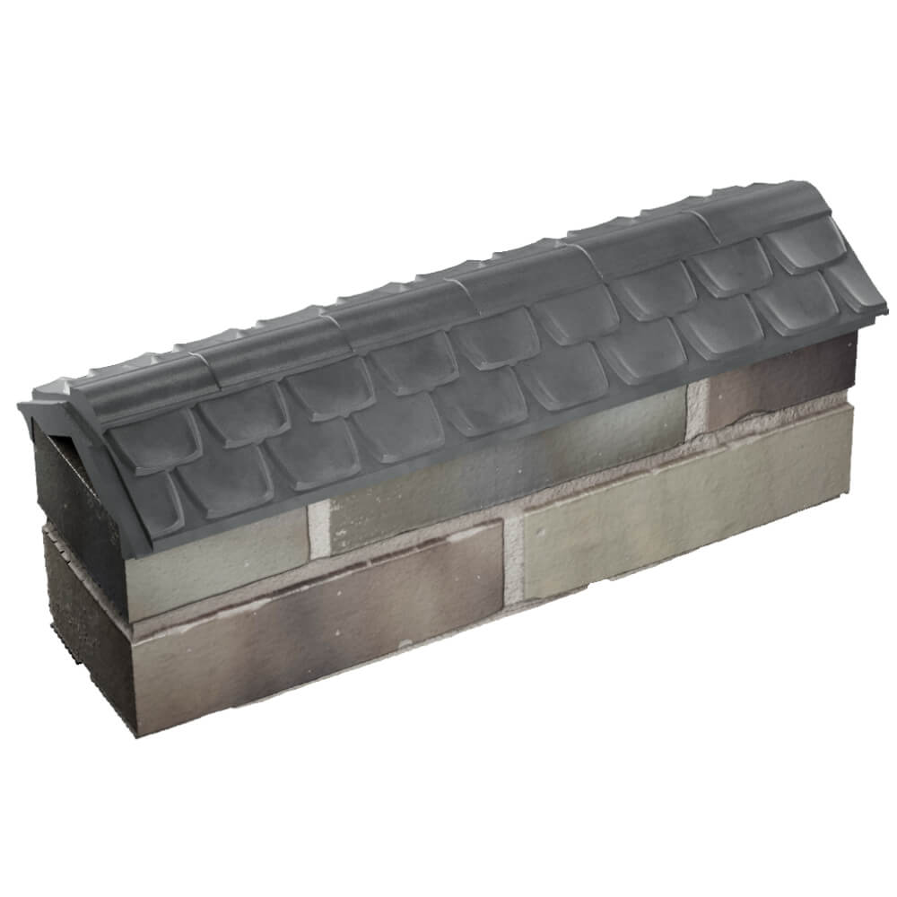 Парапет Zking Эльбрус Серый с посадкой на 0.5 кирпича (130мм) в Саранске фото