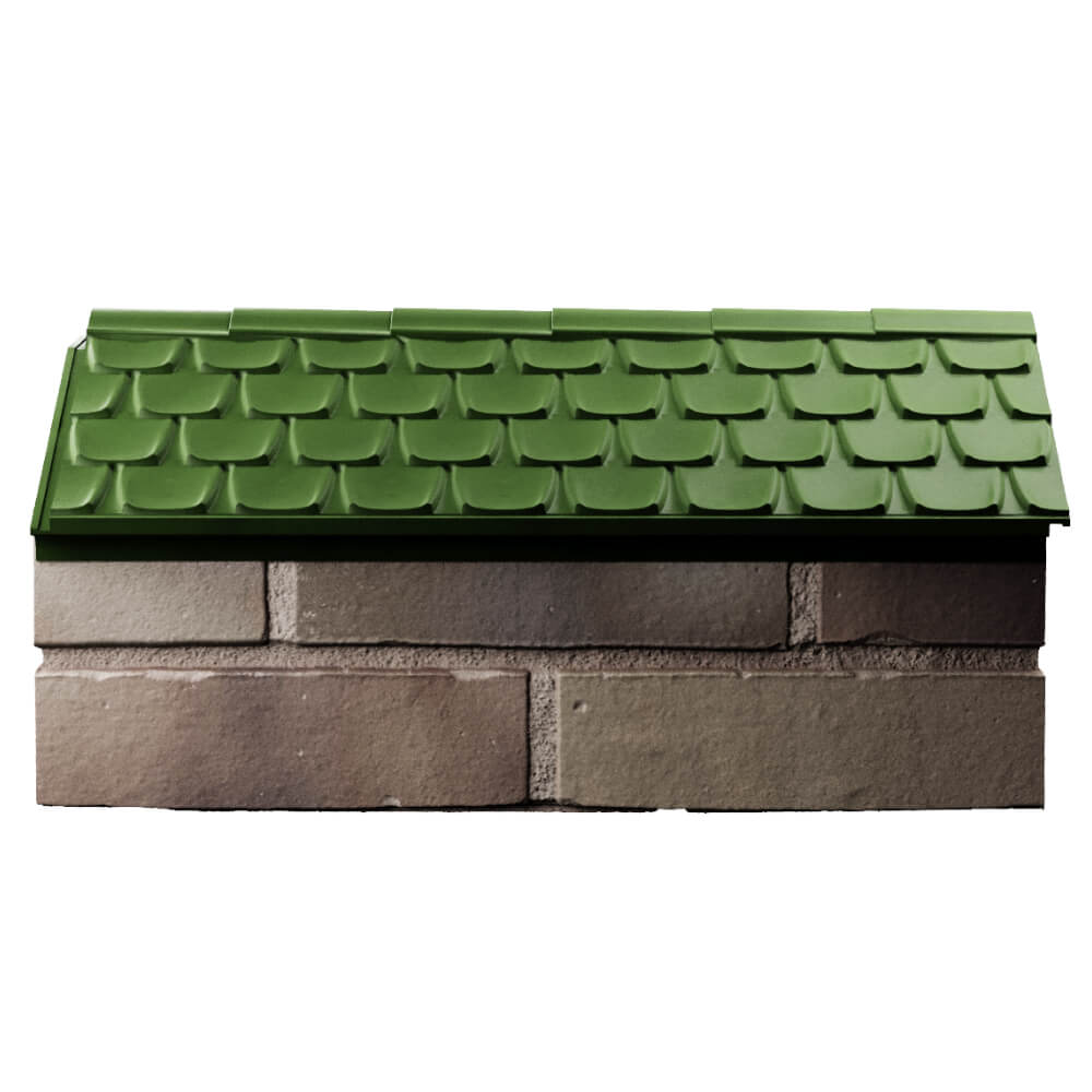 Парапет Zking Эльбрус Зеленый с посадкой на 1 кирпич (255мм) в Саранске фото
