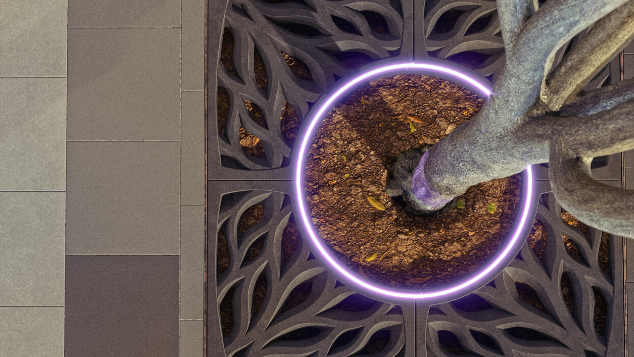 Приствольная решетка для дерева ZKING CRUST 1.2х1.2м Черная в Саранске фото