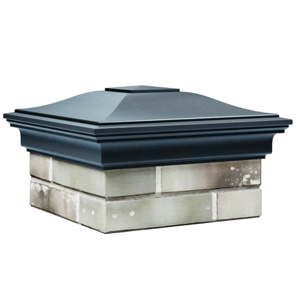 Колпак Zking Монблан Серый на столб 1.5х1.5 кирпича (385х385мм) в Саранске фото