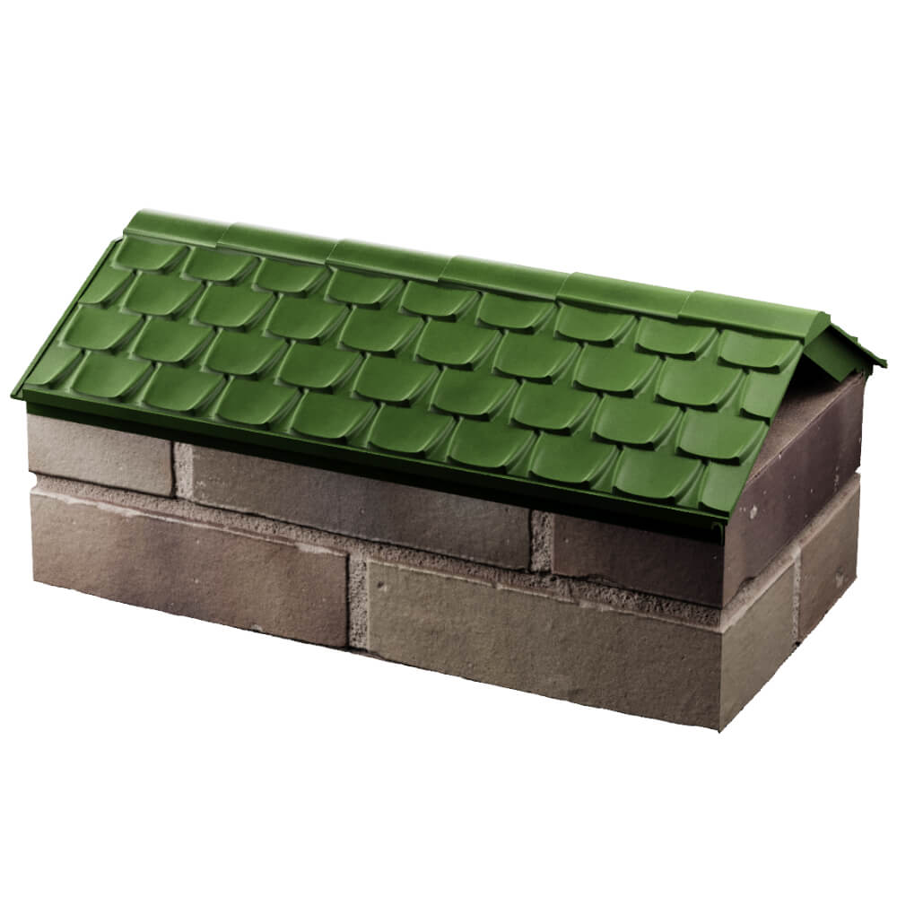 Парапет Zking Эльбрус Зеленый с посадкой на 1 кирпич (255мм) в Саранске фото