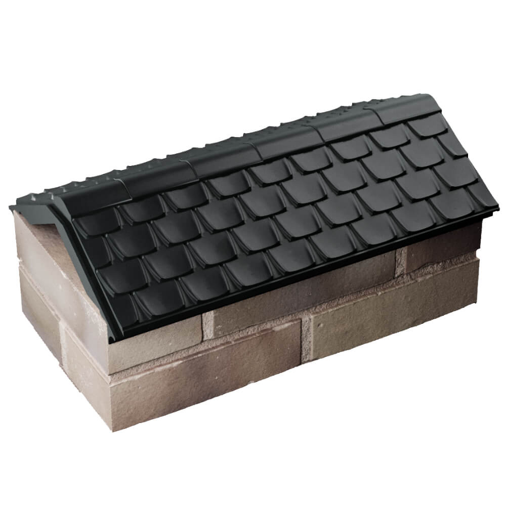 Парапет Zking Эльбрус Черный с посадкой на 1 кирпич (255мм) в Саранске фото