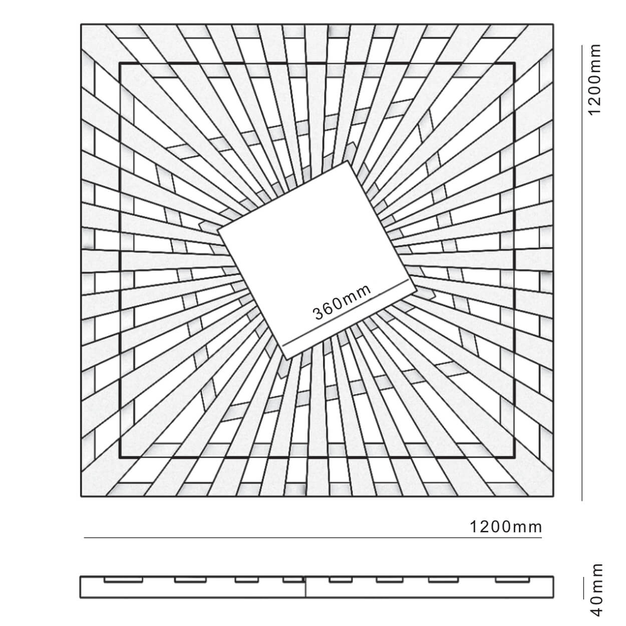 Приствольная решетка для дерева ZKING ATMOSPHERE 1.2х1.2м Черная в Саранске фото