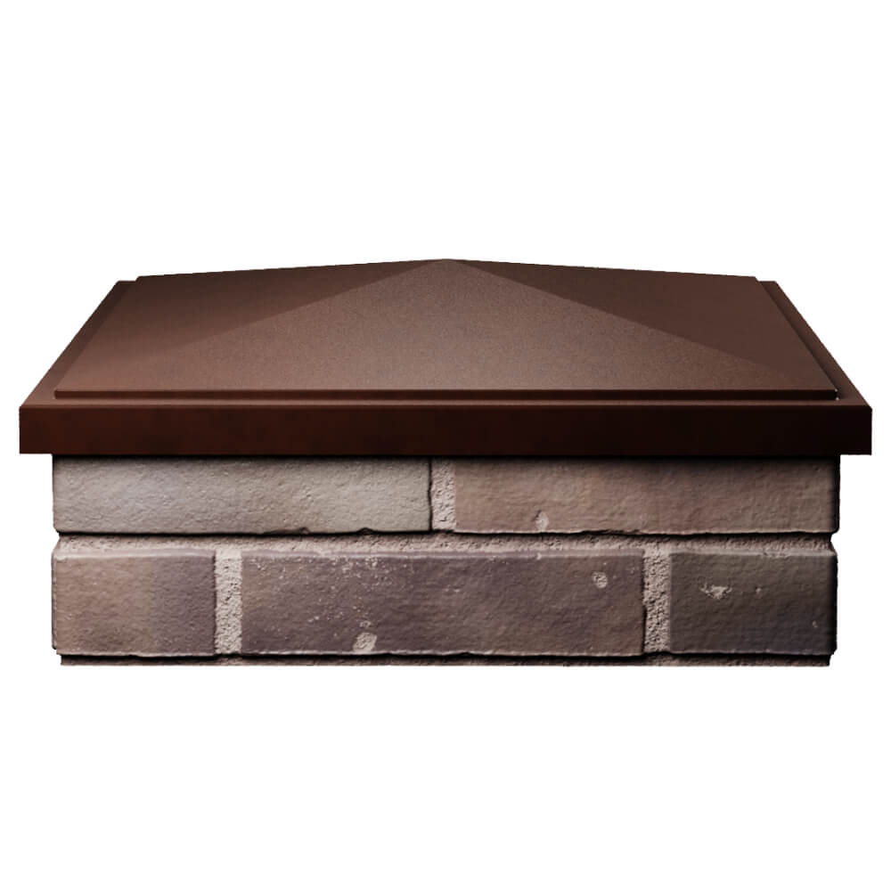 Колпак Zking БонаМоно Коричневый на столб 2х2 кирпича (515х515, 530х530мм) Саранск фото
