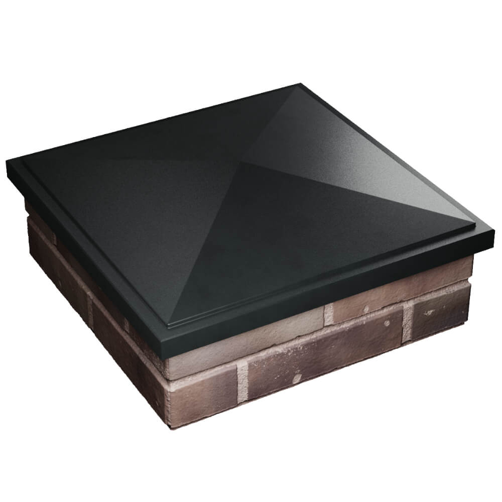 Колпак Zking БонаМоно Черный на столб 2х2 кирпича (515х515, 530х530мм) в Саранске фото