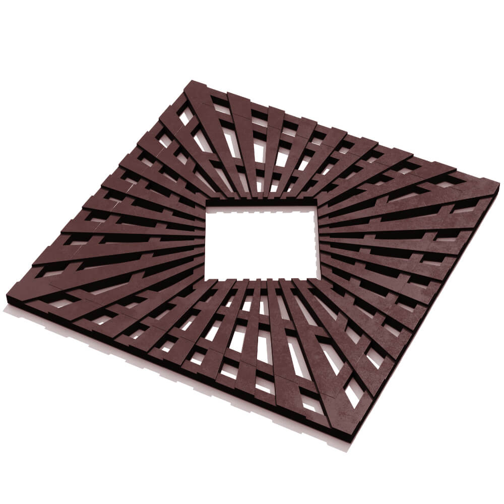 Приствольная решетка для дерева ZKING ATMOSPHERE 1.2х1.2м Коричневая в Саранске фото