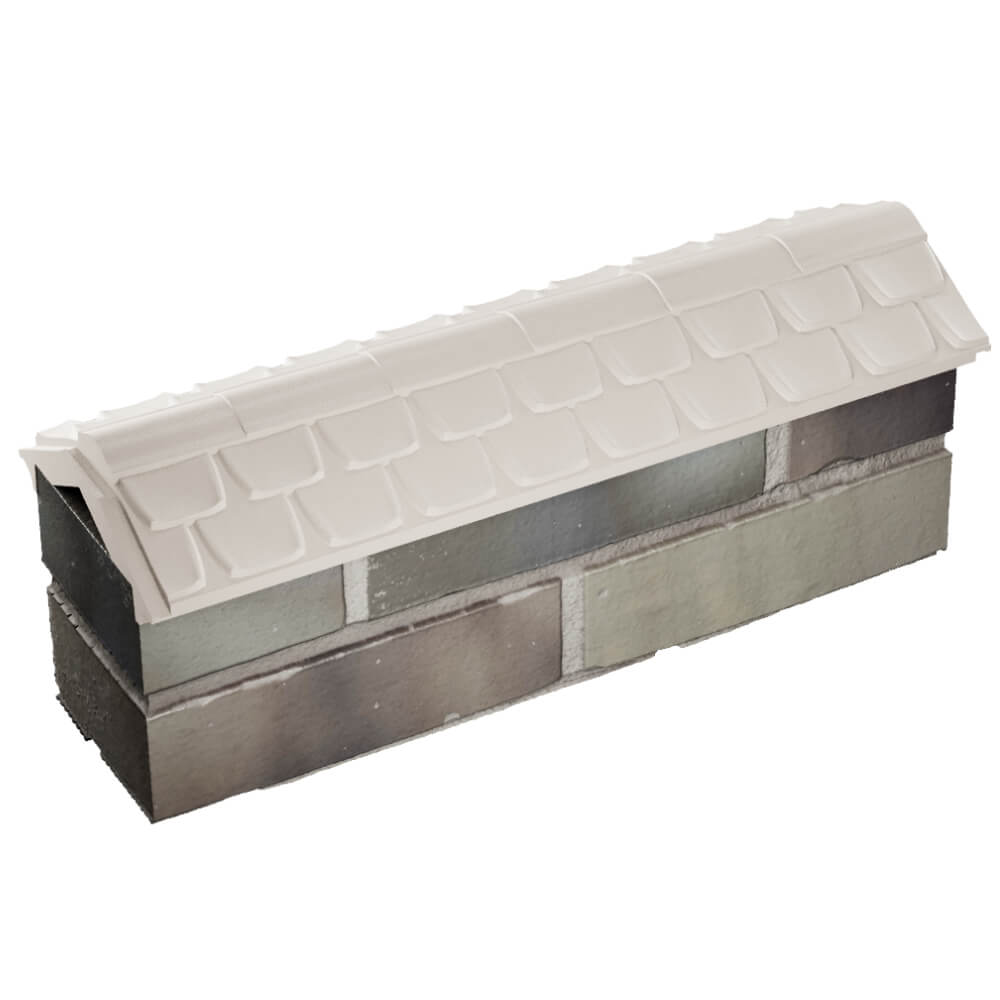 Парапет Zking Эльбрус Бежевый с посадкой на 0.5 кирпича (130мм) в Саранске фото