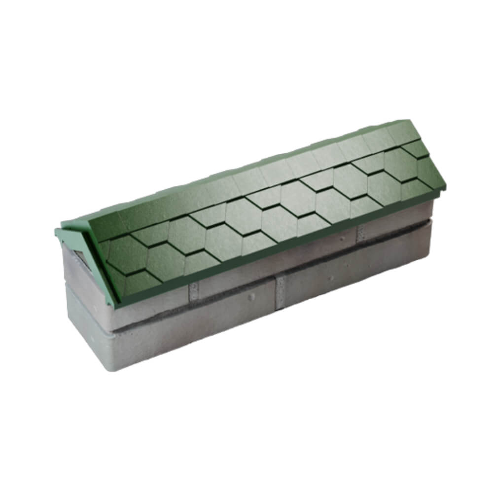 Парапет Zking Эверест Зеленый с посадкой на 0.5 кирпича (130мм) в Саранске фото