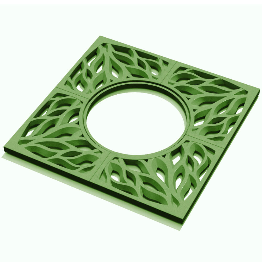 Приствольная решетка для дерева ZKING CRUST 1.2х1.2м Зеленая в Саранске фото