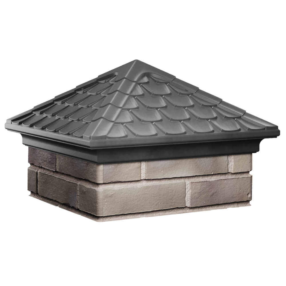 Колпак Zking Эльбрус Серый на столб 1.5х1.5 кирпича (385х385мм) в Саранске фото