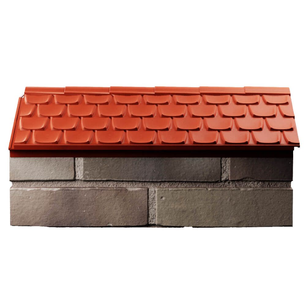 Парапет Zking Эльбрус Красный с посадкой на 1 кирпич (255мм) в Саранске фото